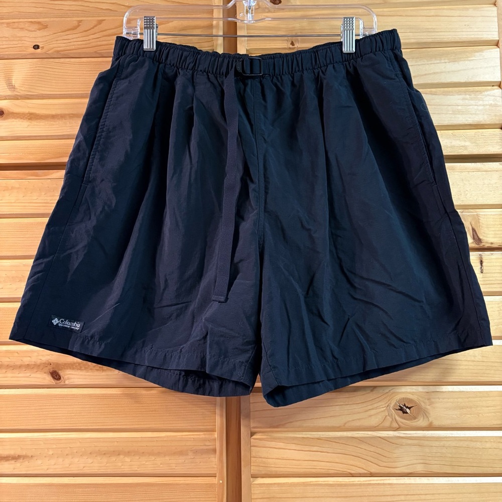 Men’s Columbia Hybrid Shorts With Mesh Liner, Size L, Black